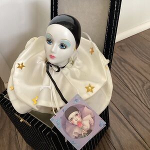 Porcelain Doll with Star Accents- Music box